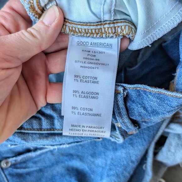 Good American Good '90s Denim Shorts size 4/27 - Picture 6 of 7